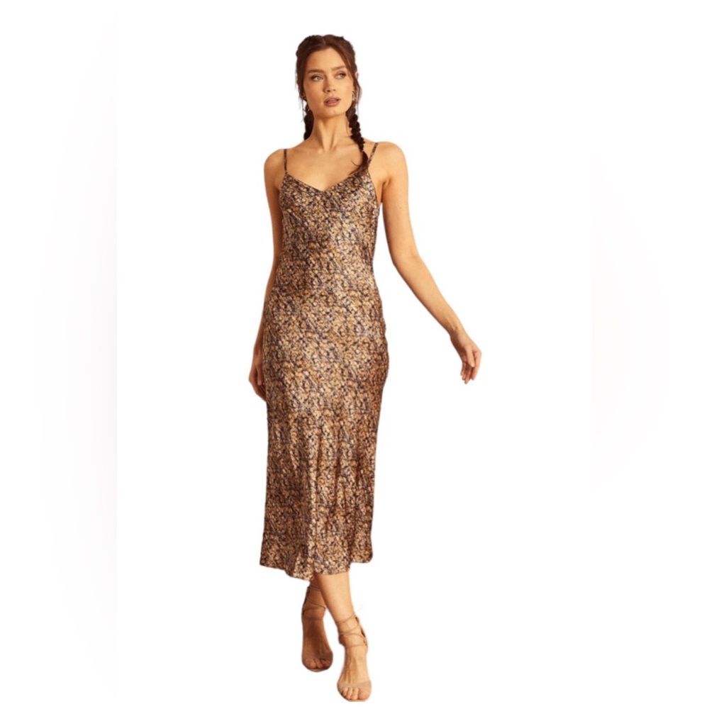 Caballero Skye Dress - Cheetah Splatter Print, Size Medium
